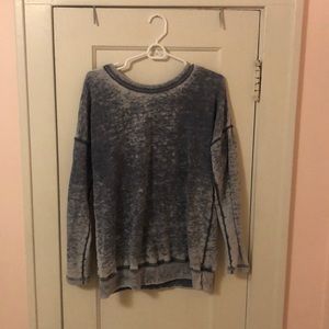 Blue Allen Allen crisscross back sweater